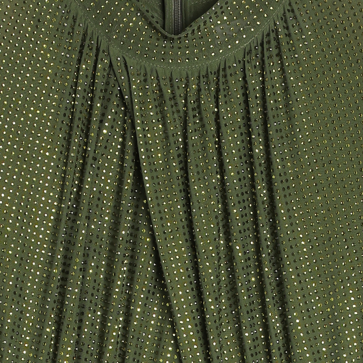 Super Flea Market+self-portrait+rhinestone green maxi dress auction+Paris Hilton2